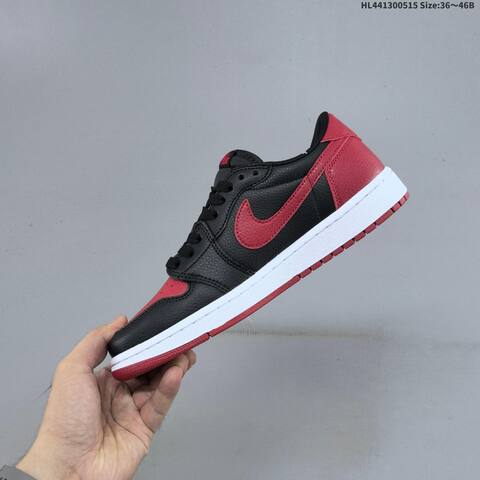 Jordan Air Jordan 1 Low OG Black Red EU 36-46 Basketball - Unisex (BS-65963)
