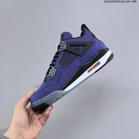 Jordan Air Jordan 4 Retro White Pink Green And Purple Black Gray EU 36-48 Basketball - Unisex (BS-66225)