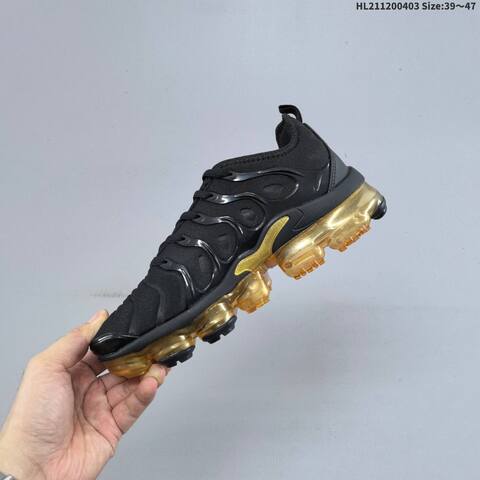 Nike Air Vapormax Plus Navy White Black Gold EU 39-47 Running Shoe - Unisex (BS-60950)