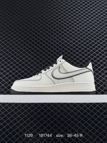 Nike Air Force 1 07 Low White Black 36-45 Casual - Unisex (BS-73983)