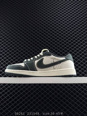 Jordan Air Jordan 1 Low OG SP Travis Scott Fragment Sail Dark Grey Off White EU 36-45 Sneaker - Unisex BS-81141
