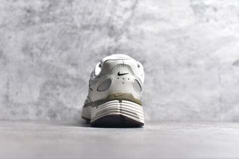 Nike P-6000 White Light Grey Olive Brown Running Shoe (BS-59682)
