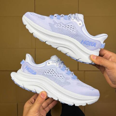 HOKA Kawana 2 Light Purple White Light Blue Running Shoe Running Sneakers (BS-86921)