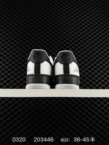 Nike Air Force 1 07 Low White Black EU 36-45 5 Lifestyle - Unisex (BS-72561)