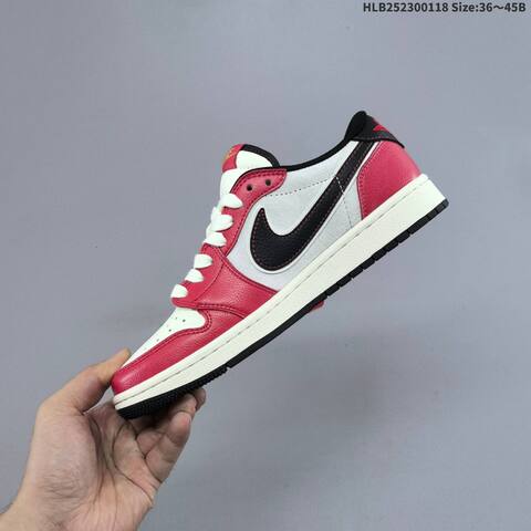 Jordan Air Jordan 1 Low x Travis Scott Red White Black EU 36-45 Casual - Unisex (BS-66924)