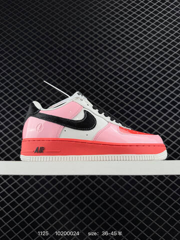 Nike Air Force 1 Low Pink White Black Red 36-45 Casual - Unisex (BS-74013)