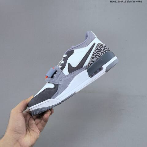 Jordan Legacy 312 Low White Grey Purple EU 36-46 Casual - Unisex (BS-66175)
