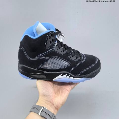 Jordan Air Jordan 5 Retro Black University Blue EU 40-48 5 Basketball - Men's (BS-66192)