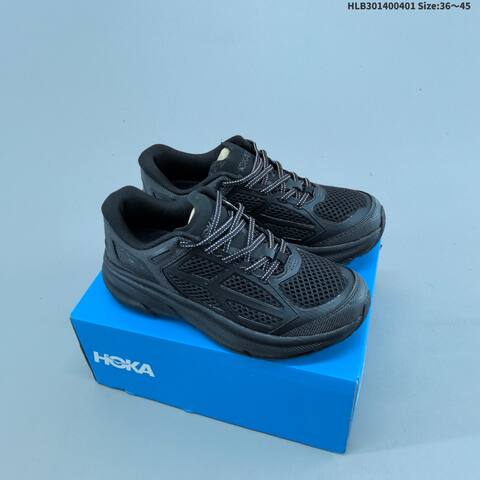 HOKA ONE ONE Clifton One9 Light White Cream Black EU 36-45 Running Shoe Running Sneakers - Unisex (BS-69363)