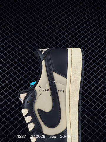 Jordan Travis Scott x Air Jordan 1 Low DM7866-200 Black Cream Brown EU 36-46 Sneaker - Unisex BS-79968