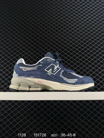 New Balance 2002R Bape M2002RSABATHINGAPE8 Navy Blue Grey White Cream EU 36-45 Sneaker - Unisex (BS-82542)