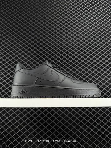 Nike Air Force 1 07 Triple Black EU 36-46 5 Casual - Unisex (BS-73939)