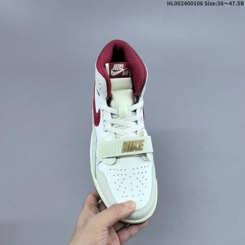 Nike Air Jordan Legacy 312 White Burgundy Cream 36 47 5 Basketball - Unisex (BS-67080)