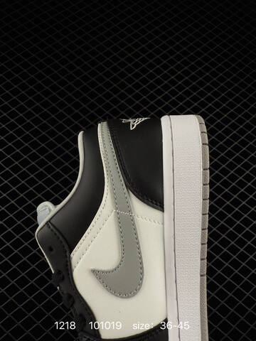 Jordan Air Jordan 1 Low Black White Light Grey EU 36-45 Sneaker - Unisex BS-80036