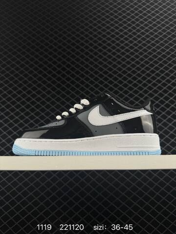 Nike Air Force 1 Low Black Grey White Light Blue EU 36-45 Lifestyle - Unisex (BS-74113)