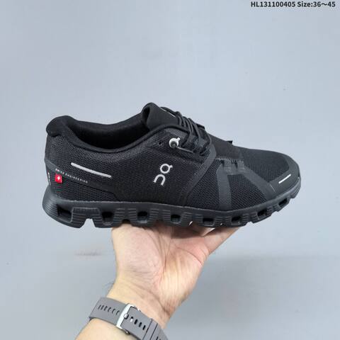 On Running Cloud 5 Black Or Grey White EU 36-45 Running Shoe Running Sneakers - Unisex (BS-69639)