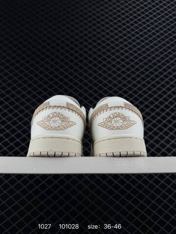 Jordan Air Jordan 1 Low White Light Grey Beige EU 36-46 Sneaker - Unisex BS-80424