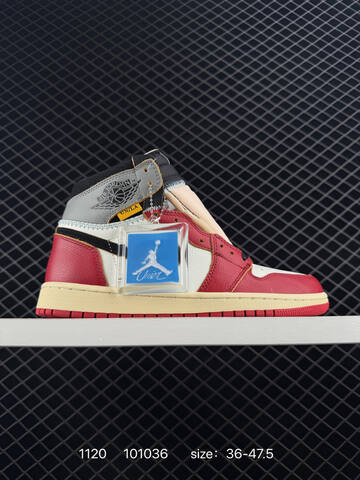 Jordan Air Jordan 1 Retro High OG NRG HV8563-6 Red White Black Grey Cream EU 36-47 5 Basketball Shoe - Unisex (BS-80225)