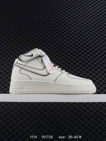 Nike Air Force 1 07 Mid Sail Black EU 36-45 Lifestyle - Unisex (BS-74203)