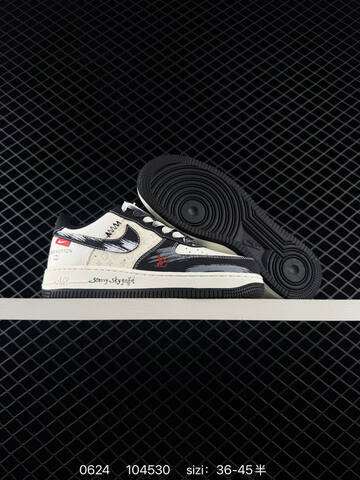 Nike Air Force 1 07 LV8 White Black Grey Red EU 36-45 Sneaker - Unisex (BS-70617)
