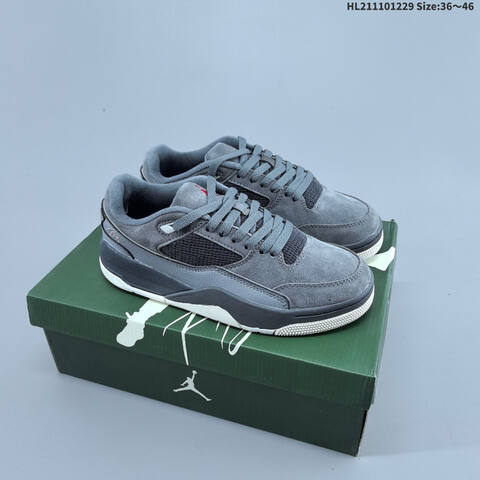 Jordan Flight Court Dark Gray Black Light Gray Orange 36 46 Lifestyle - Unisex (BS-67203)