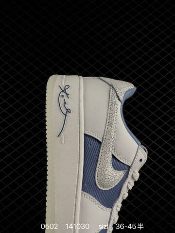 Nike Air Force 1 White Blue EU 36-45 Lifestyle - Unisex (BS-71729)