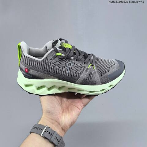 On Cloudsurfer Trail Light Blue Dark Grey Cream Black EU 36-45 Trail Shoe Trail Running Sneakers - Unisex (BS-69510)