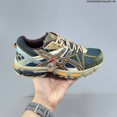 ASICS Gel-Kahana 8 Silver Grey Off White EU 36-45 Trail Shoe Trail Running Sneakers - Unisex (BS-68811)