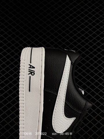 Nike Air Force 1 Low Black White Silver EU 36-45 Sneaker - Unisex (BS-70744)