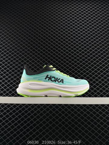 HOKA ONE ONE Bondi 9 Mint Green Neon Green White Black EU 36-45 Running Shoe Running Sneakers - Unisex (BS-86581)