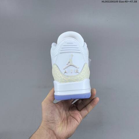 Jordan Air Jordan 3 Retro Pure White EU 40-47 5 Basketball - Men's (BS-67040)