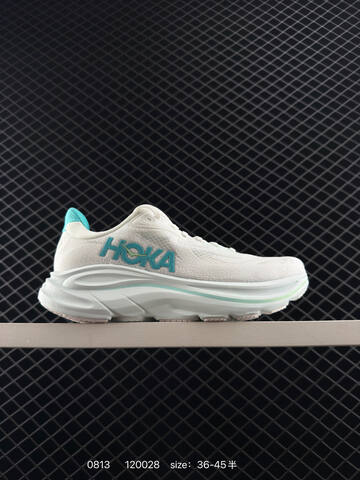 HOKA ONE ONE Clifton 10 White Turquoise Light Green Light Gray EU 36-45 Running Shoe Running Sneakers Unisex BS-86492