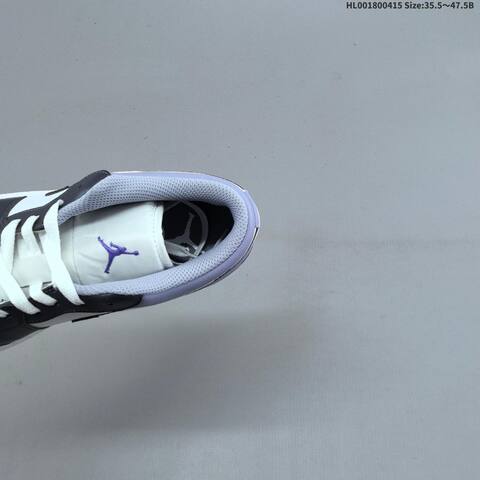 Jordan Air Jordan 1 Low White Dark Gray Light Purple 35 5-47 5 Basketball - Unisex (BS-66181)
