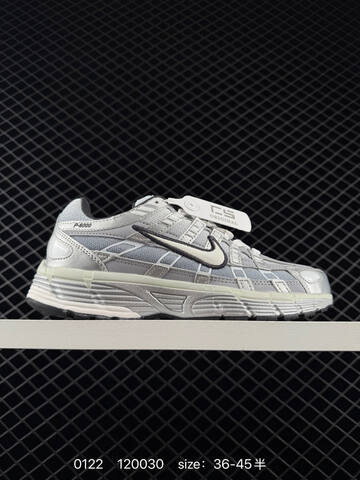 Nike P-6000 Premium Silver White Black EU 36-45 Running - Unisex (BS-73032)