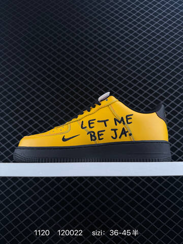 Nike Air Force 1 07 Yellow Black EU 36-45 Lifestyle - Unisex (BS-74100)