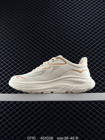 HOKA ONE ONE Other HOKA ONE Ortholite 1 1 Replica For Sale High-end Men s And Women s Fashion Sports Running And Basketball Shoes Up To 95 Off Retail During The Current Promotion Cream White Light Orange EU 36-45 Running Shoe Running Sneakers (BS-86563)
