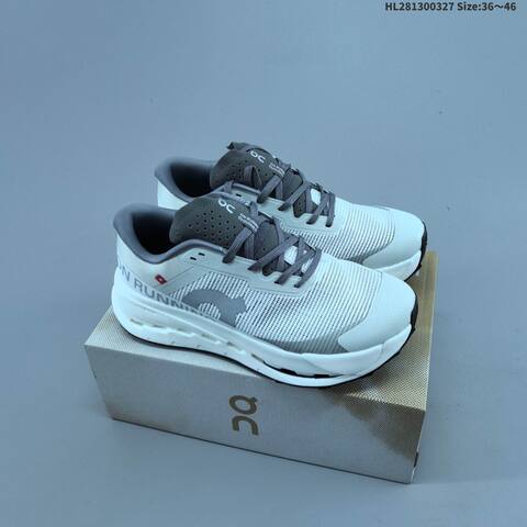 On Cloudultra 3 White Grey Orange EU 36-46 Trail Shoe Trail Running Sneakers - Unisex (BS-69659)