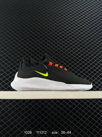 Nike Viale Black White Volt Orange EU 36-44 Running - Unisex (BS-74546)