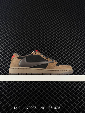 Jordan Air Jordan 1 Low Travis Scott Reverse Mocha CQ4277-001 Brown Black Red EU 36-47 5 Sneaker - Unisex (BS-80071)