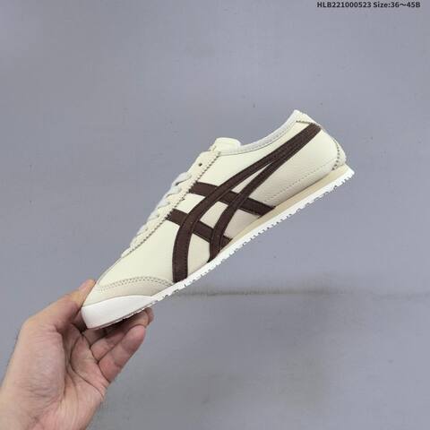 Onitsuka Tiger Mexico 66 Cream Dark Brown White EU 36-45 Sneaker Casual Sneakers - Unisex (BS-68803)