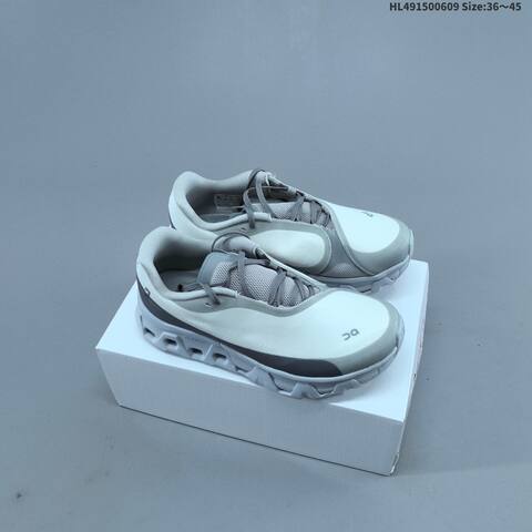 On Cloudmonster 2 White Light Gray Dark Gray EU 36-45 Running Shoe Running Sneakers - Unisex (BS-69495)