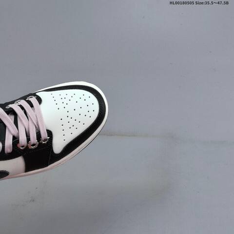 Jordan Air Jordan 1 Low SE Black White With Pale Pink Laces 35 5 47 5 Lifestyle - Unisex (BS-66034)