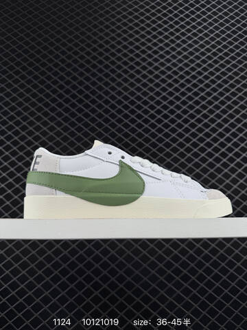 Nike Blazer Low 77 Jumbo White Green 36-45 Casual - Unisex (BS-74032)
