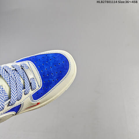 Nike Air Force 1 07 Low White Blue Red EU 36-45 Sneaker - Unisex (BS-63725)