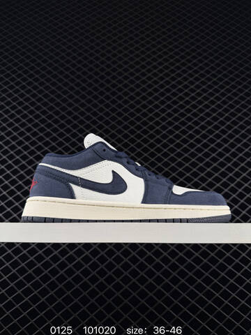 Jordan Air Jordan 1 Low Navy White Sail Red EU 36-46 Sneaker - Unisex BS-79772