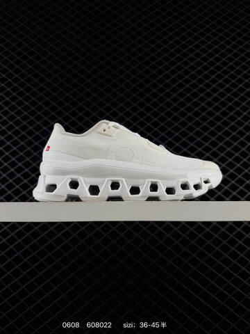 On Running Cloudmonster White Beige Red And Black EU 36-45 Running Shoe Running Sneakers - Unisex (BS-85184)