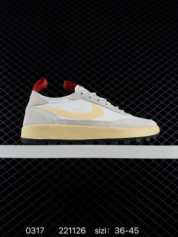 Nike Tom Sachs x Nike Craft General Purpose Shoe Grey White With Orange Accents 40-45 Lifestyle - Men's (BS-72624)