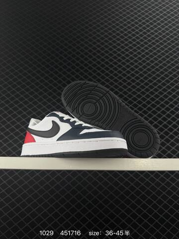 Nike Court Borough Low White Black Red EU 36-45 5 Casual - Unisex (BS-74481)