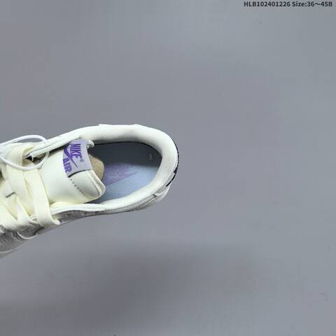 Nike Air Jordan 1 White Gray Purple 36 45 Lifestyle - Unisex BS-67268