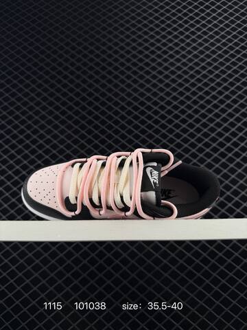 Nike Dunk Low Black Pink White 35 5-40 Skate - Unisex (BS-74194)
